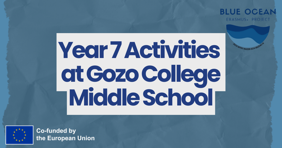 Bringing Blue Careers into the Classroom: Year 7 Activities at Gozo College Middle School
